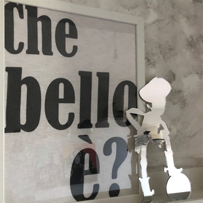 personaggio toy story plexiglass specchiato